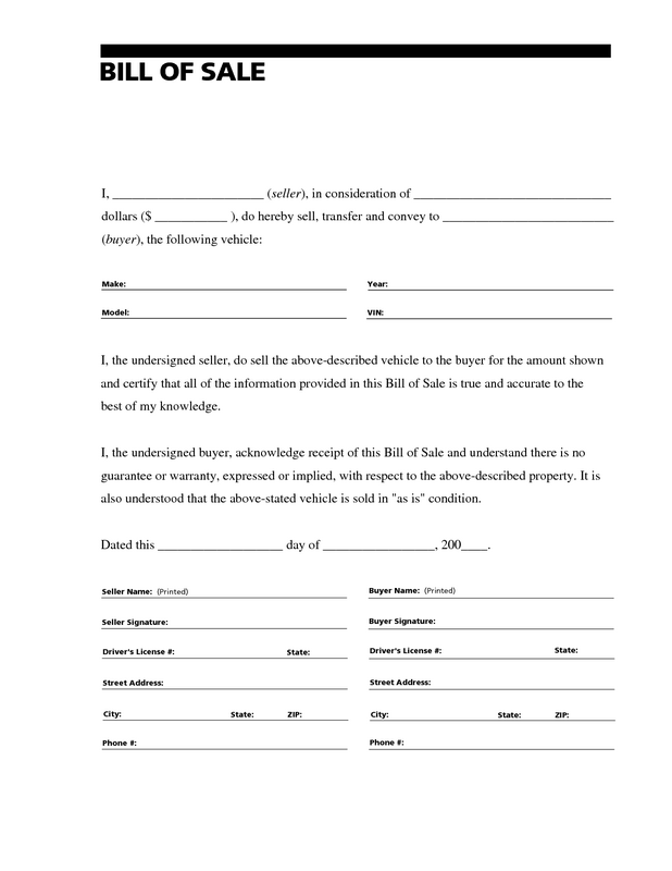 Just how to create a bill of sale for a trailer.